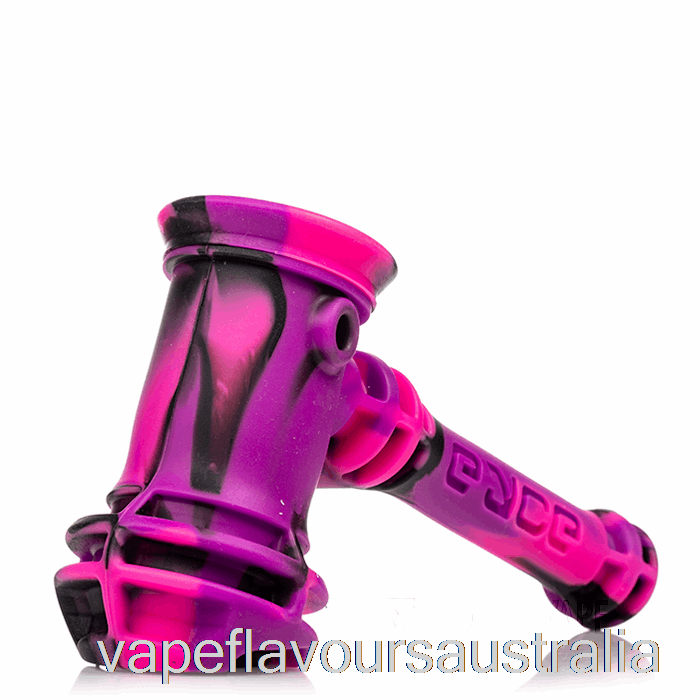 Vape Australia Eyce Hammer Silicone Bubbler Bangin (Black / Pink / Purple)
